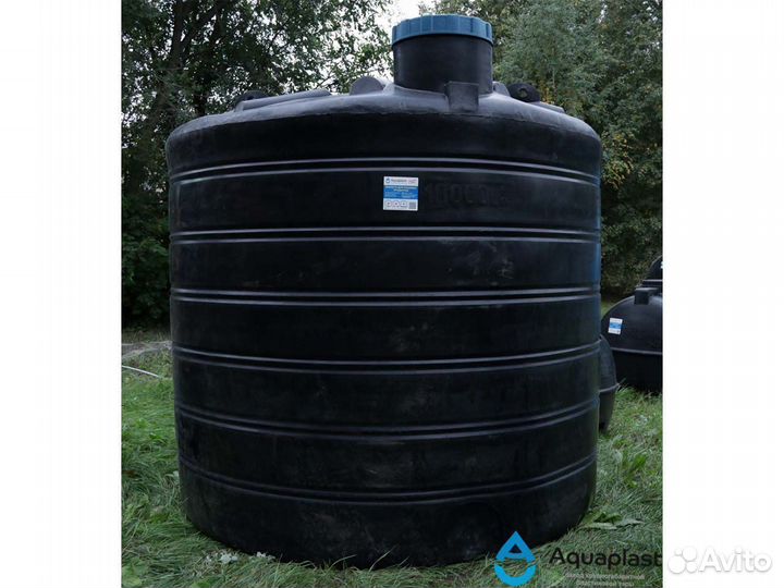 Резервуар пластиковый 10 тонн для гсм и топлива (в