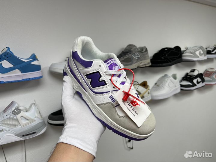 Кроссовки New Balance 550 фиолетовые