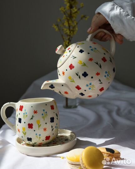 Посуда ручной работы из полуфарфора