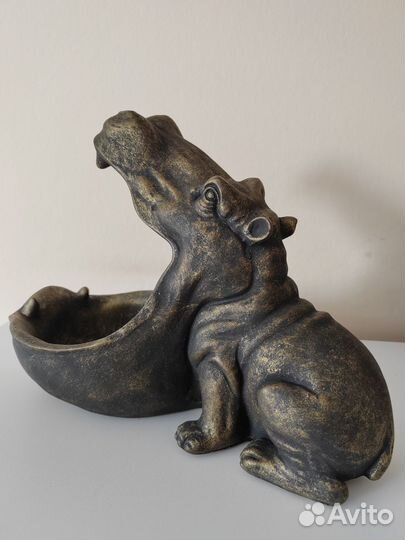 Ваза, статуэтка, кашпо бегемот