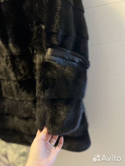 Шуба норковая 44 46 поперечка