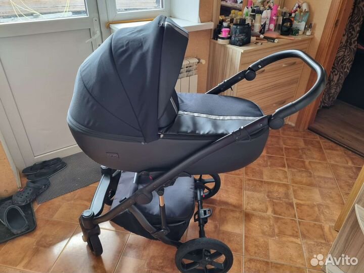 Коляска 2 в 1 кожа