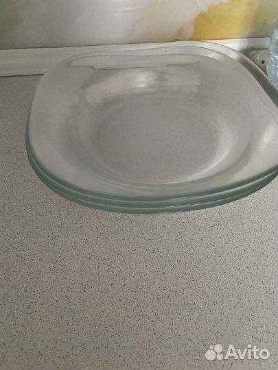 Квадратные тарелки luminarc и IKEA