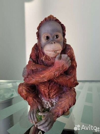 Обезьяна. Детёныш орангутанга. Статуэтка weronese