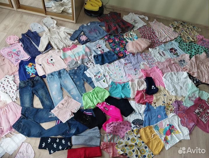 Вещи и обувь на девочку 98-104 пакетом