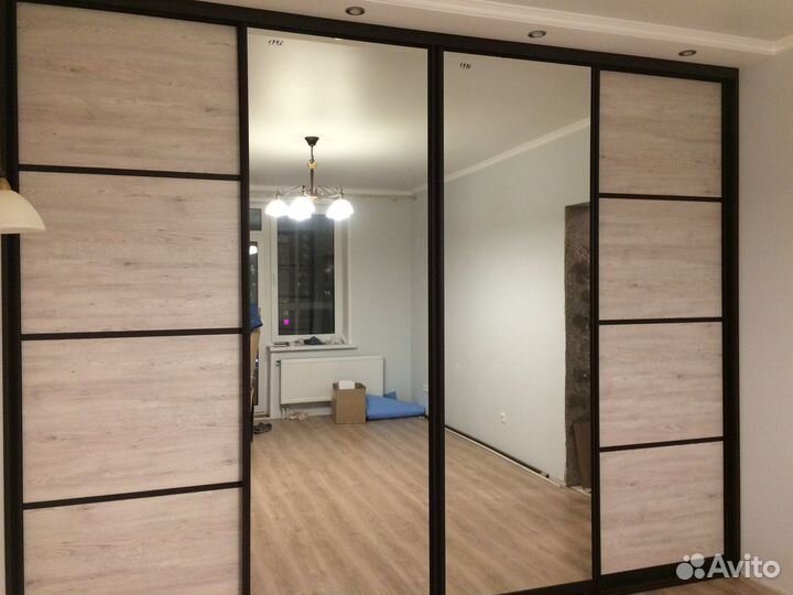 Зеркальные двери-купе Шк-108