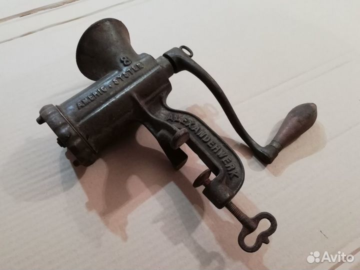 Чугунная мясорубка alexanderwerk 19 век
