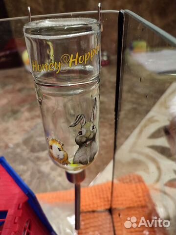 Стеклянная поилка для грызуна