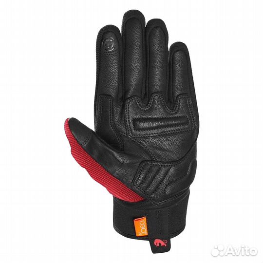 Motorradhandschuhe Furygan JET All D3O Damen Burgund-Schwarz Красный