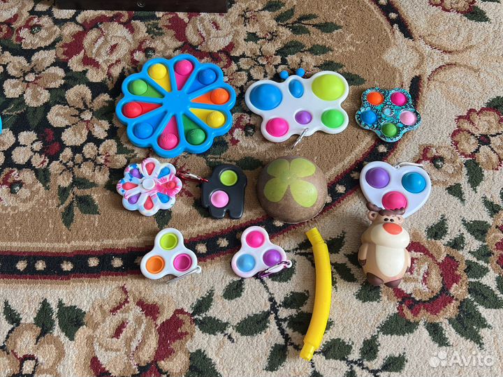 Поп ит, симпл Димпл, сквиш,спинеры,трубочка