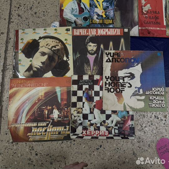 Виниловые пластинки одним лотом 20 шт ретро