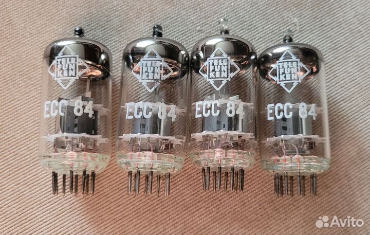 Радиолампы Винтаж Telefunken ECC84, 4шт. Новые