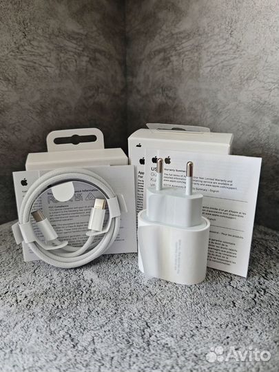 Зарядка для iPhone 15 20W USB-C (новая)