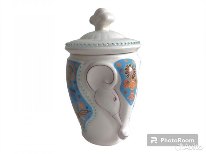 Банка керамическая в виде слона