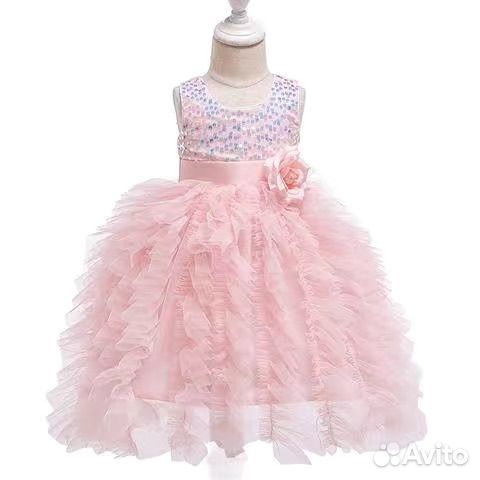 Платье детское розовое