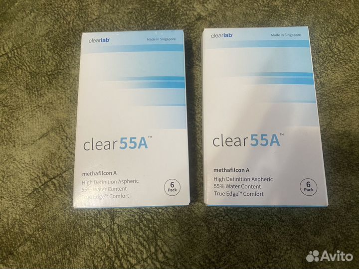 Линзы контактные clear55A