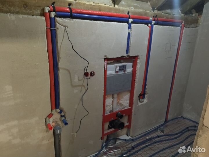 Монтаж Теплого пола, отопление, водоснабжение