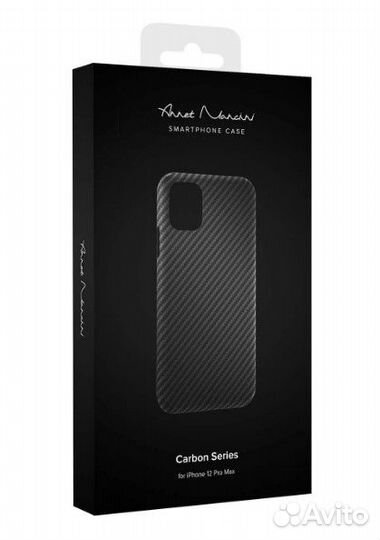 iPhone 12 Pro Max Сarbon Black карбоновый чехол