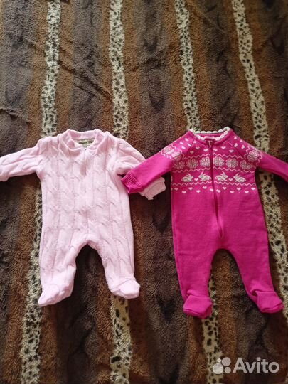 Одежда для девочки пакетом слипы 56 64
