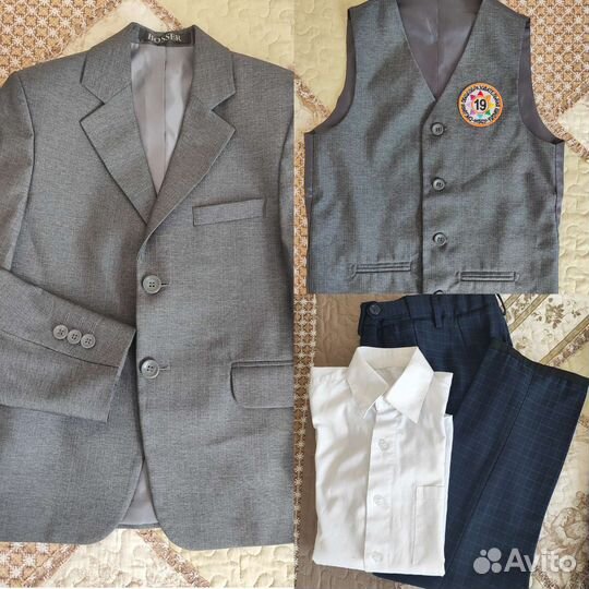 Пиджак, жилет, рубашка, брюки