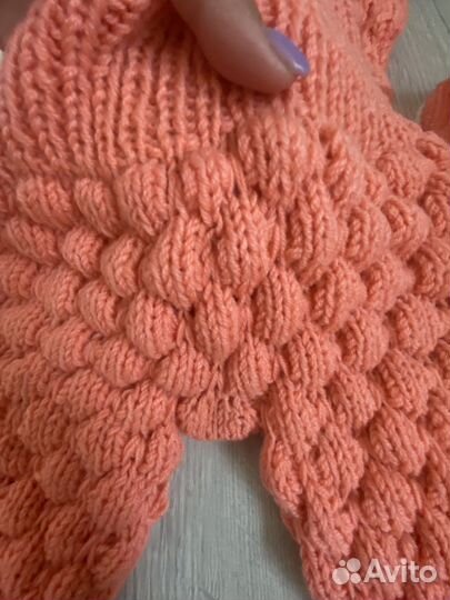 Новый костюм вязаный для девочки