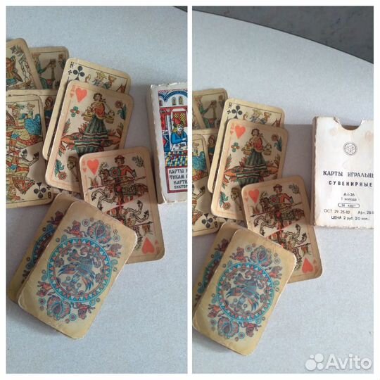 Игральные карты новые Греция и обычные Пасьянс