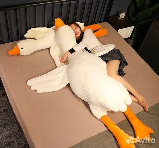 Мягка игрушка гусь обнимусь разные размеры