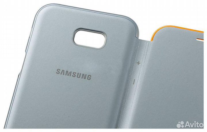 Оригинал Чехол Neon Flip на Samsung A3 (2017) Blue