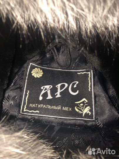 Шуба мутоновая с капюшоном