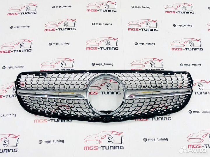 Решетка Mercedes GLC-Coupe c253 Diamond Silver П/к