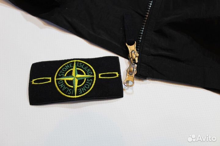 Легкая Ветровка Stone Island Черная Р 46