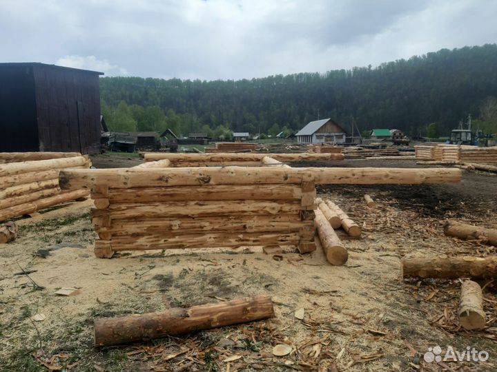 Срубы бань 3х6 с выносом 2м