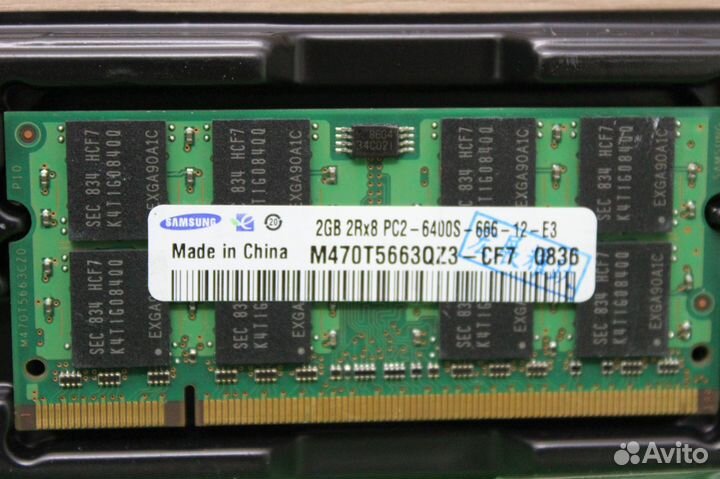 DDR2 2Gb 800MHz samsung M470T5663QZ3-CF7. SO-dimm