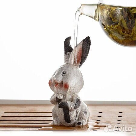 Кролик фигура глина, меняет цвет чайная церемония