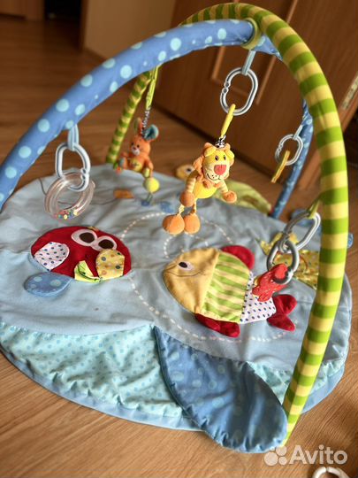 Развивающий коврик, водный коврик и мягкие кубики