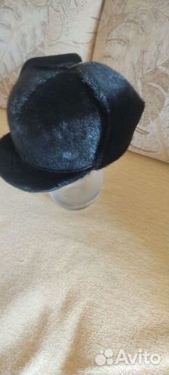 Меховая мужская кепка нерпа