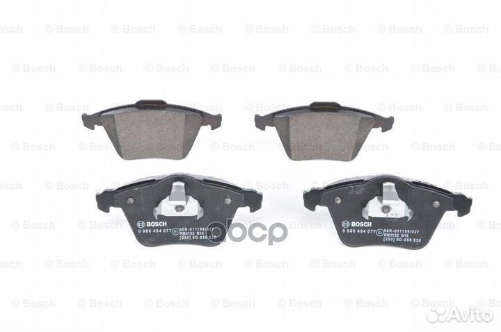 Колодки тормозные 0986494077 Bosch