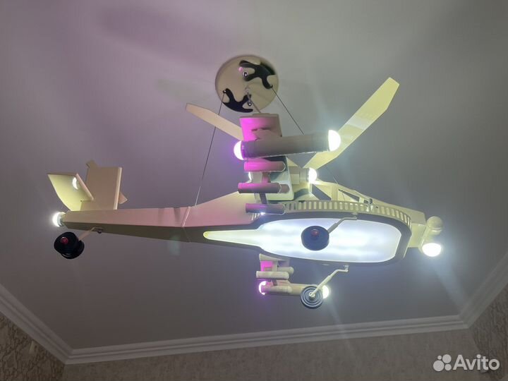 Люстра детская вертолет