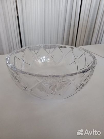 Ваза конфетница хрустальная