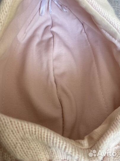 Шапка шлем зимний для девочки 50