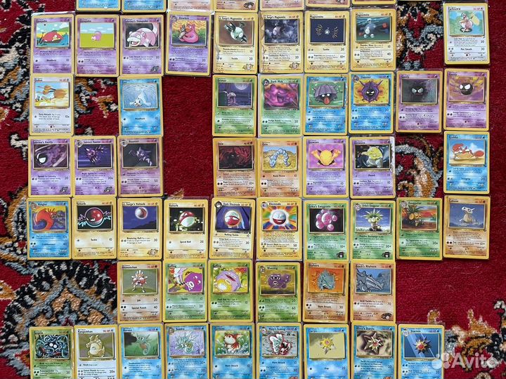Винтажные карточки Покемон 1999 оригинал