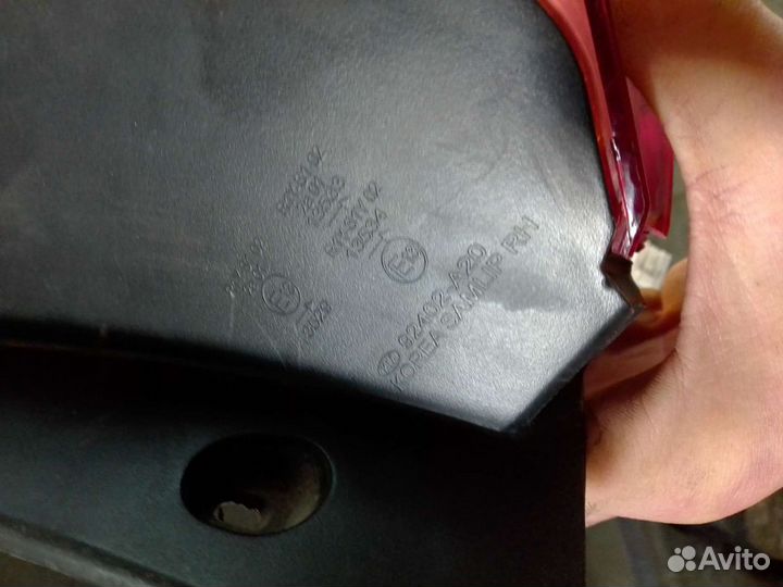 Фонарь задний правый kia ceed 2