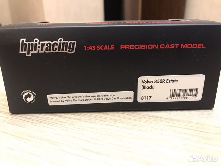 Модель Volvo 1/43 850 нpi