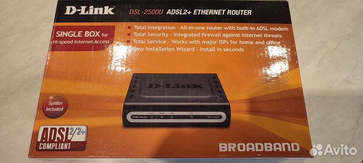 Маршрутизатор d link DSL-2500U