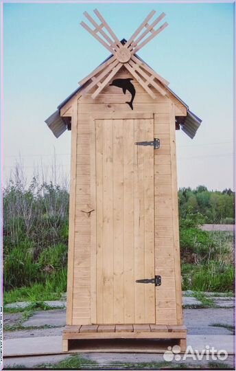 Дачный туалет с лебедем BXZ