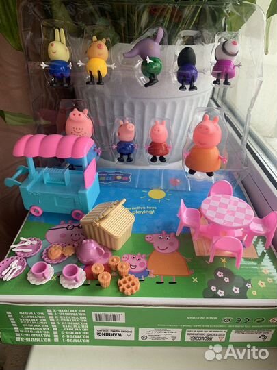 Свинка Пепа фигурки 9шт