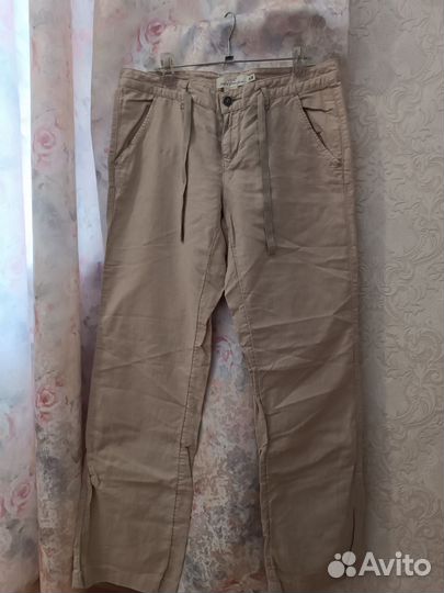 Брюки летние лен