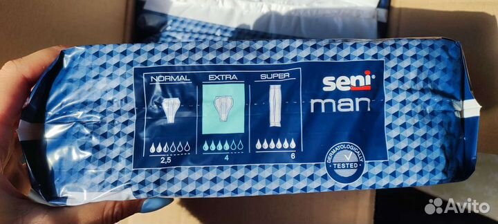 Урологические прокладки для мужчин seni man extra