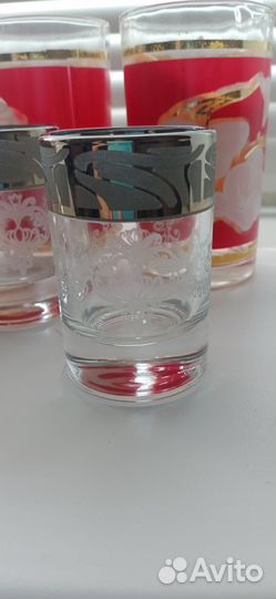 Набор стаканов с рюмками