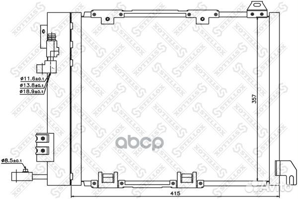 10-45058-SX радиатор кондиционера Opel Astra G